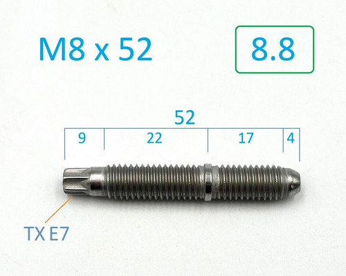 Stück torx stehbolzen m8x50 - 8,